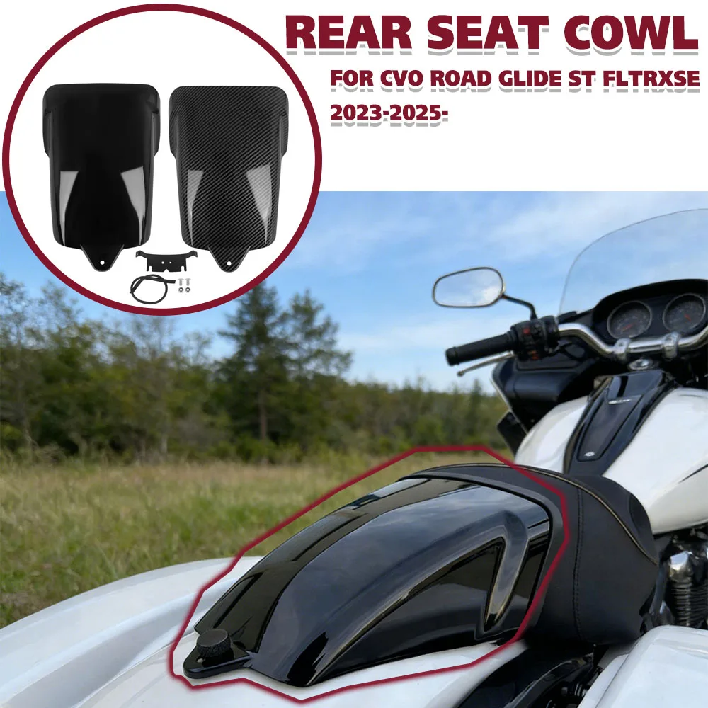 Rear Seat Fairing Cover Mototcycle Tail Rear Seat Cowl Cover For Harley CVO Road Glide ST FLTRXSE 23-25 Passenger Pillion Solo