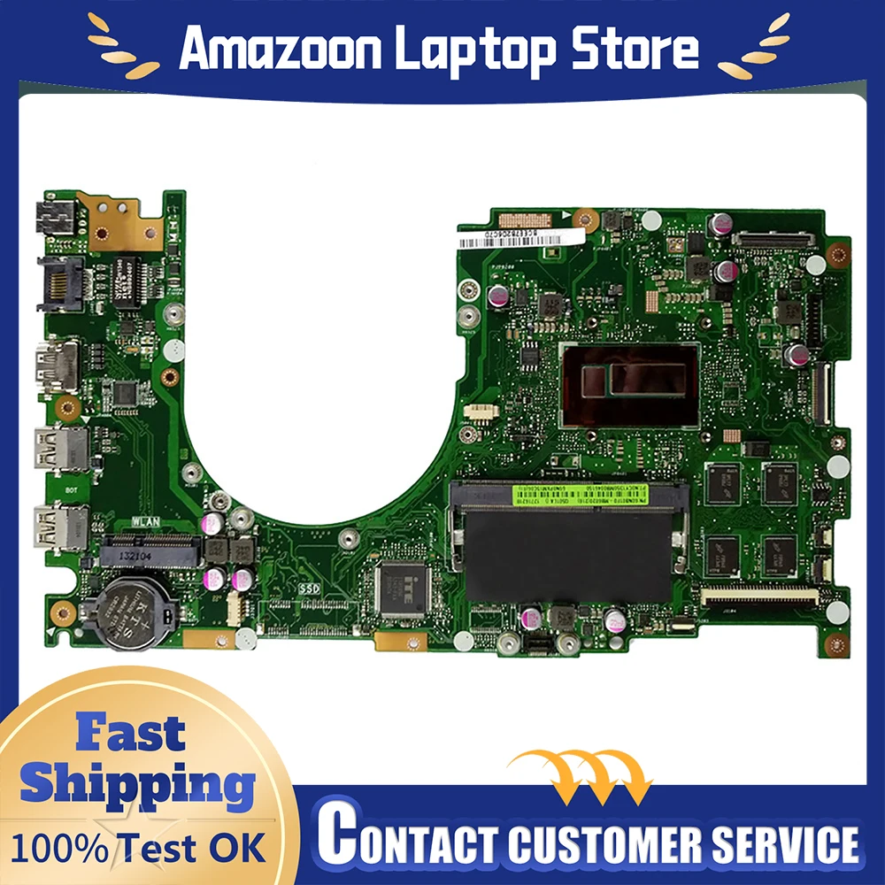 For ASUS Q501 Q501L Laptop Motherboard Q501LA with i5 i7-4th Gen CPU 4GB-RAM Notebook Mainboard 100% Tested OK VivoBook