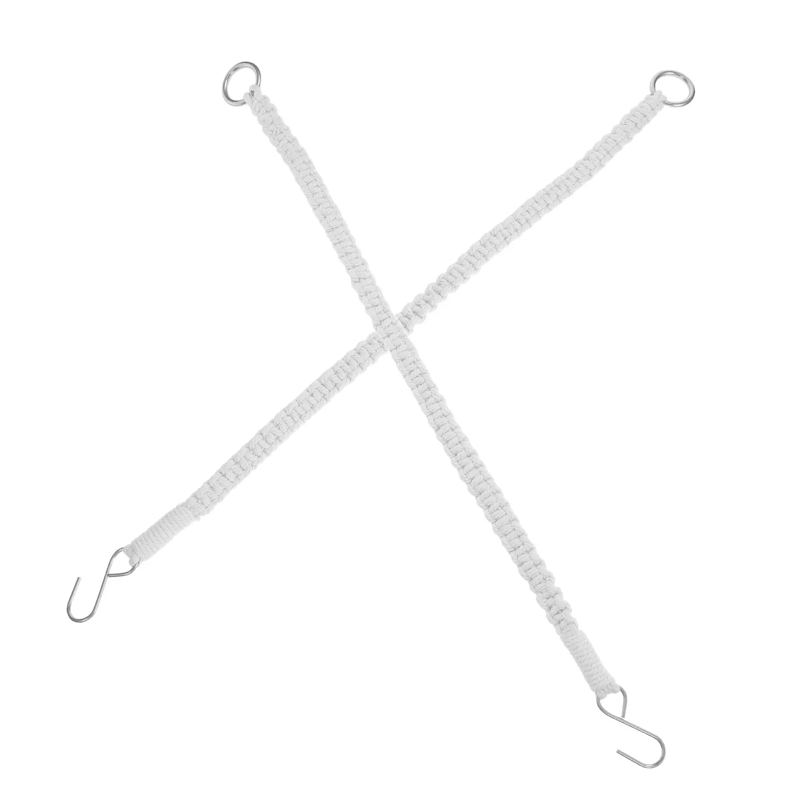 

Комплект из 2 удлинителей для подвесных кашпо из хлопкового шпагата, макраме, для подвешивания растений в помещении и на улице, бежевый