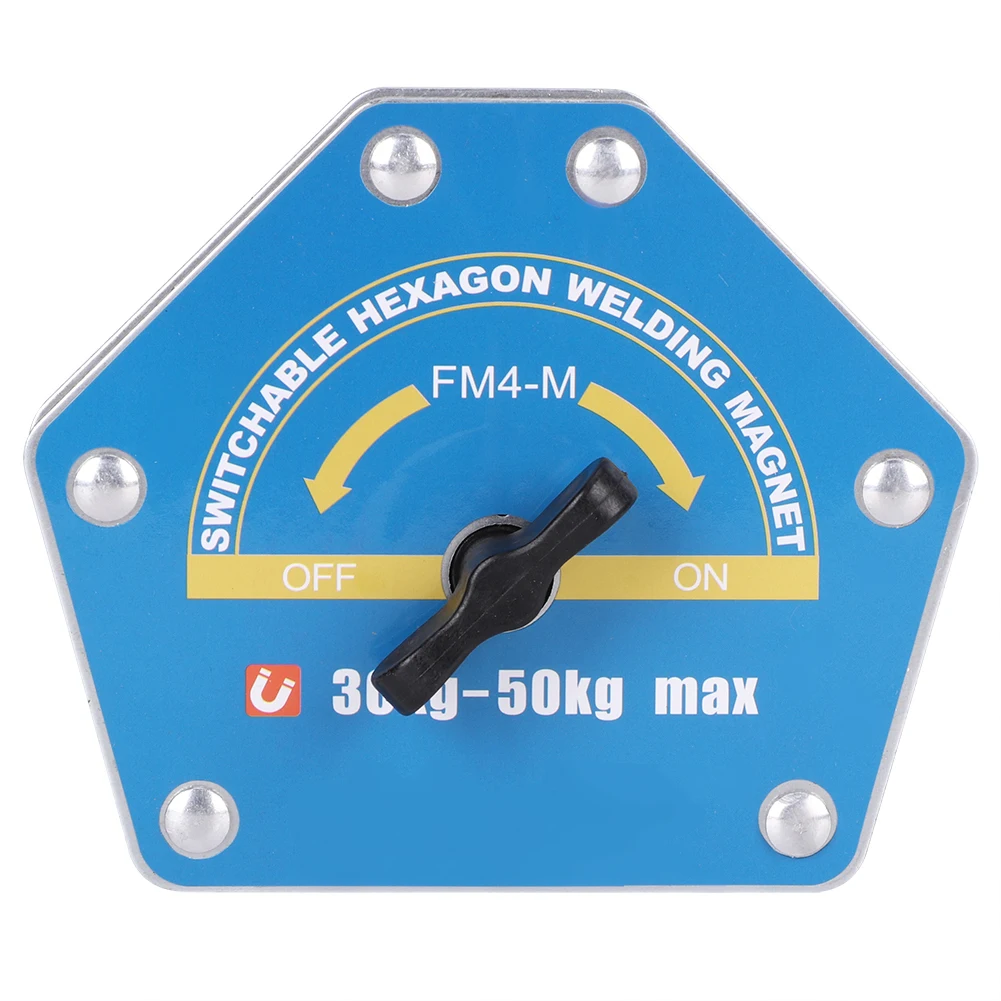 Magnetic Welding Locator Strong Suction Power Switchable Hex Welding Magnet Corrosion Resistance High Accuracy for Steel Plate
