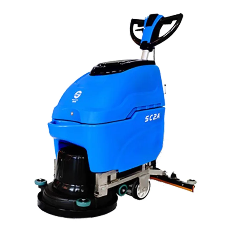 Best Floor Washing Scrubbers Hand Push Factory Supermarket Hotel Gym School Automatic Floor Cleaning Machine With Wire