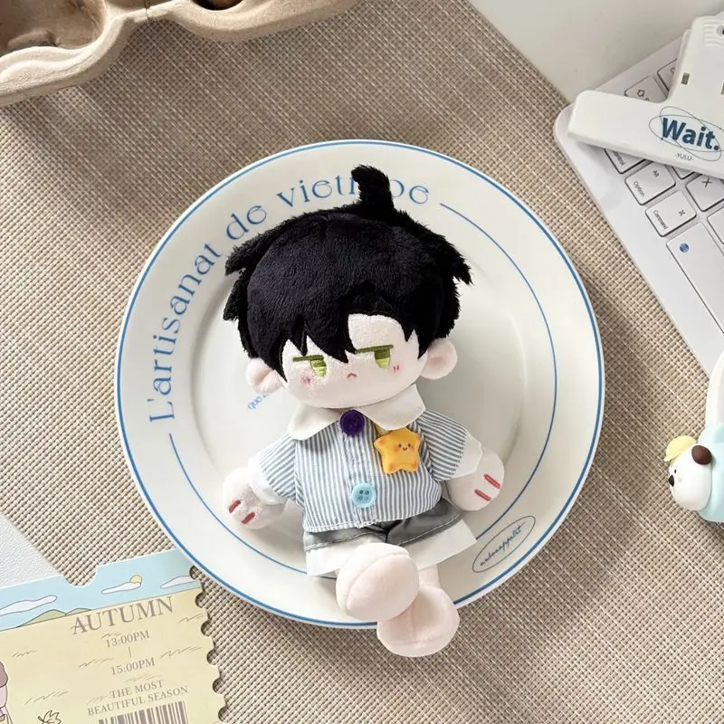 15cm Love and Deepspace Rafayel Xavier Zayne Cartoon Cotton Doll Clothes Shirt Shorts Accessories Children's Christmas Gift Toys