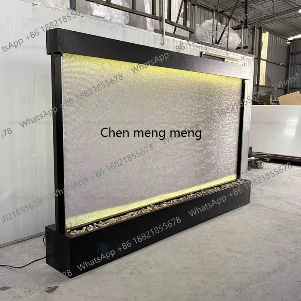 

Стеклянная водная стена, водяной занавес, входная перегородка, декоративная фоновая стена, циркулирующий водопад, водный объект для отеля