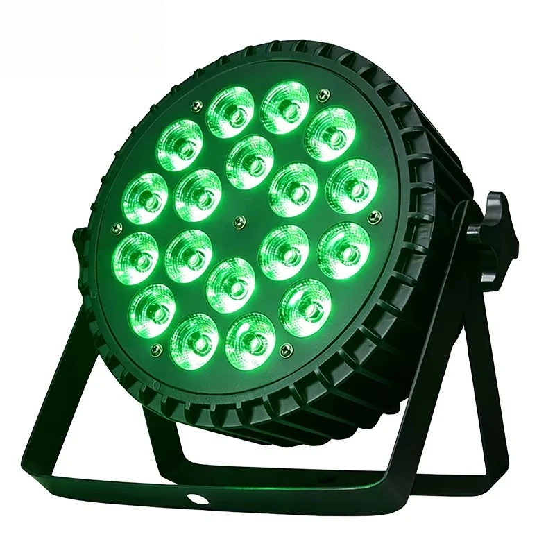 Professional Lighting 18X10W 4IN1 LED Par Cans DMX512 Controller Control RGBW LED Par Light for Disco Wedding Event Show
