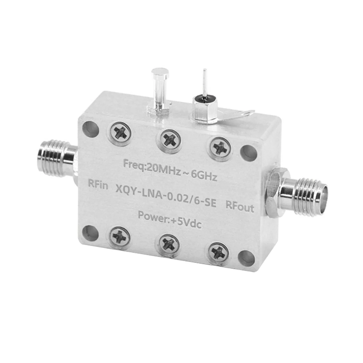 0.02 - 6GHz LNA Low Noise Amplifier High Linear and High Gain RF Preamplifier with SMA Female Connector