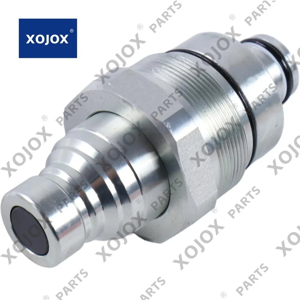 

xojox Hydraulic Male Flat Face Quick Coupler 7246799 AT406474 for Bobcat 753 763 773 863 864 883 E32 E32i E34 E35 E3