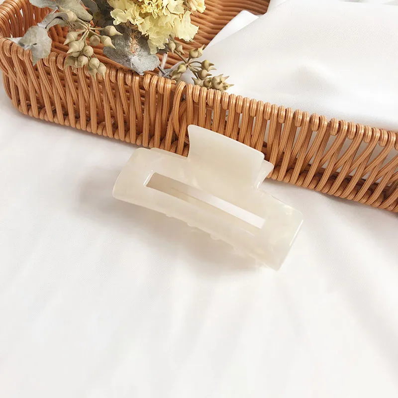 2026 Farbenfrohe Acetat-Haarklammer in Übergröße, Geometrische Haarspange, Modische Krabbenklammer für Damen-Haaraccessoires – Detail 8