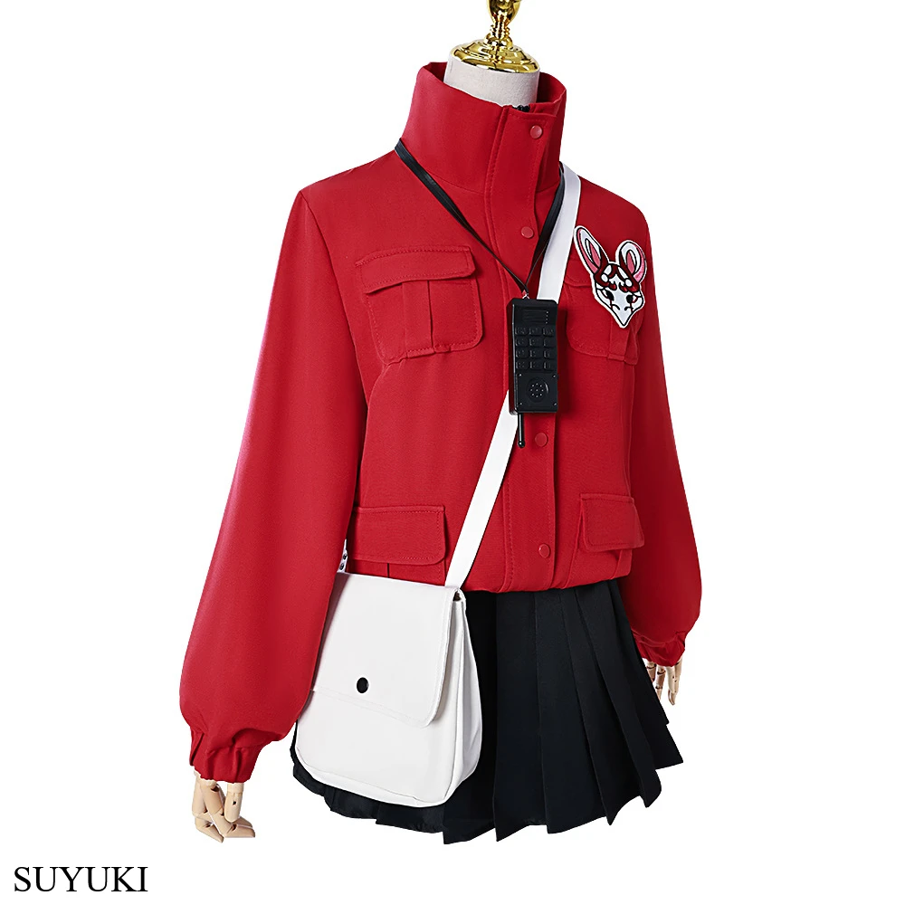 

Seven Tales Li Yuting Cosplay Costume Game The Funeral Costume Anime Carnival Comic Con Bright Red Crossbody Bag Set