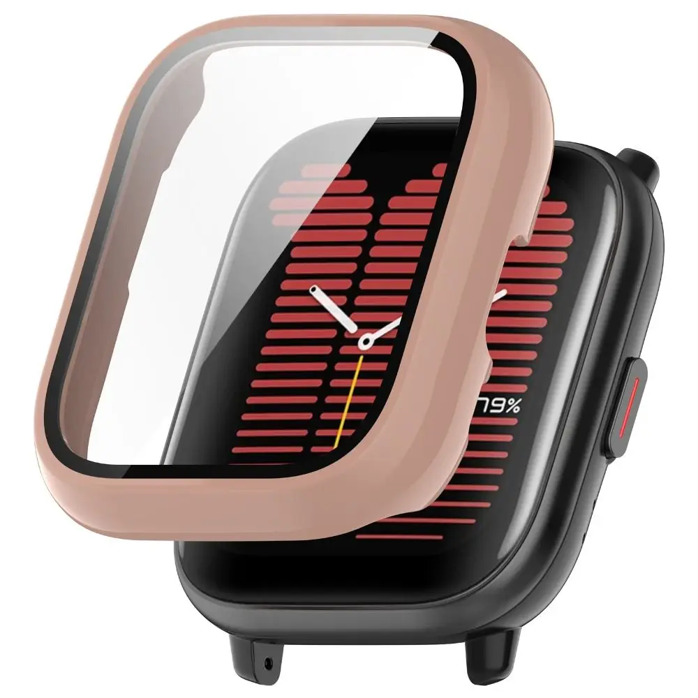 حافظة واقية لساعة amazfit النشطة ، جديدة ، قطعة + خفف ، غطاء كامل ، حافظة صلبة ، واقي للشاشة