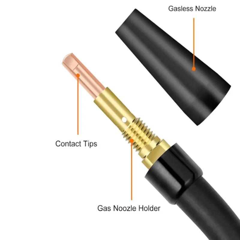 K3493-1 protective nozzle connecting rod conductive nozzle MIG gas shielded welding gun accessories FC90 protective nozzle 10PCS