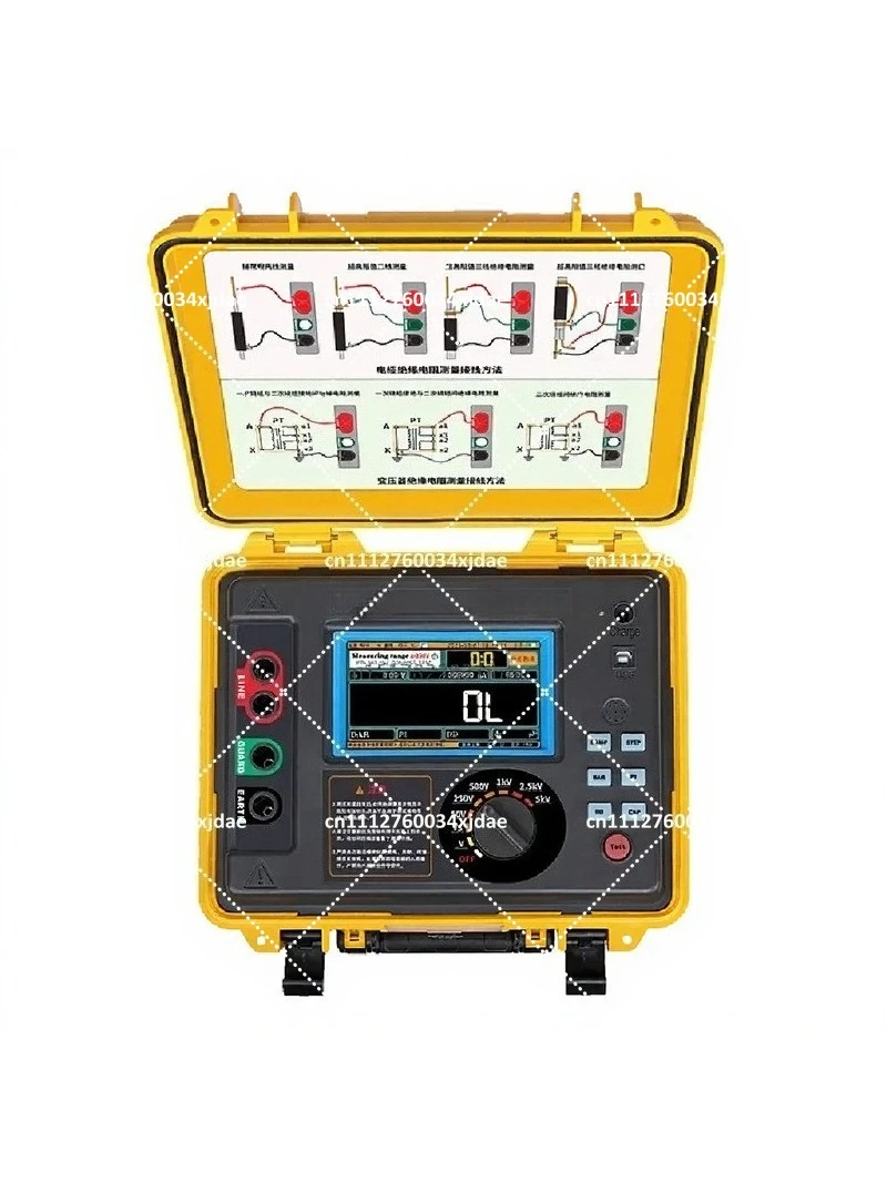 High Accuracy Digital 5kV 10kV 15kV Megohmmeter Insulation Resistance Tester High Voltage Meter