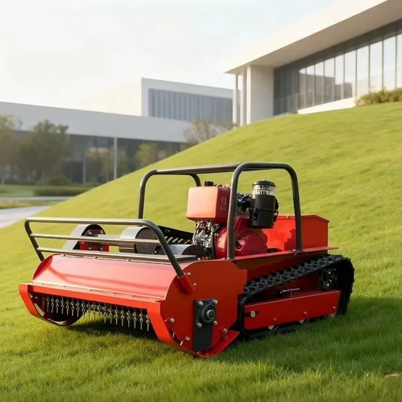Factory Crawler Lawn Mower Suitable For Farm Orchard Pasture Grassland Weeding Vegetation Clearing Durable Farmland Grass Cutter