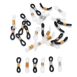 30Pcs Adjustable Anti-Slip Eyeglass Chain End Loop Connector Ear Hook Ends Retainer Rubber Sunglasses Cord Holder Strap Retainer