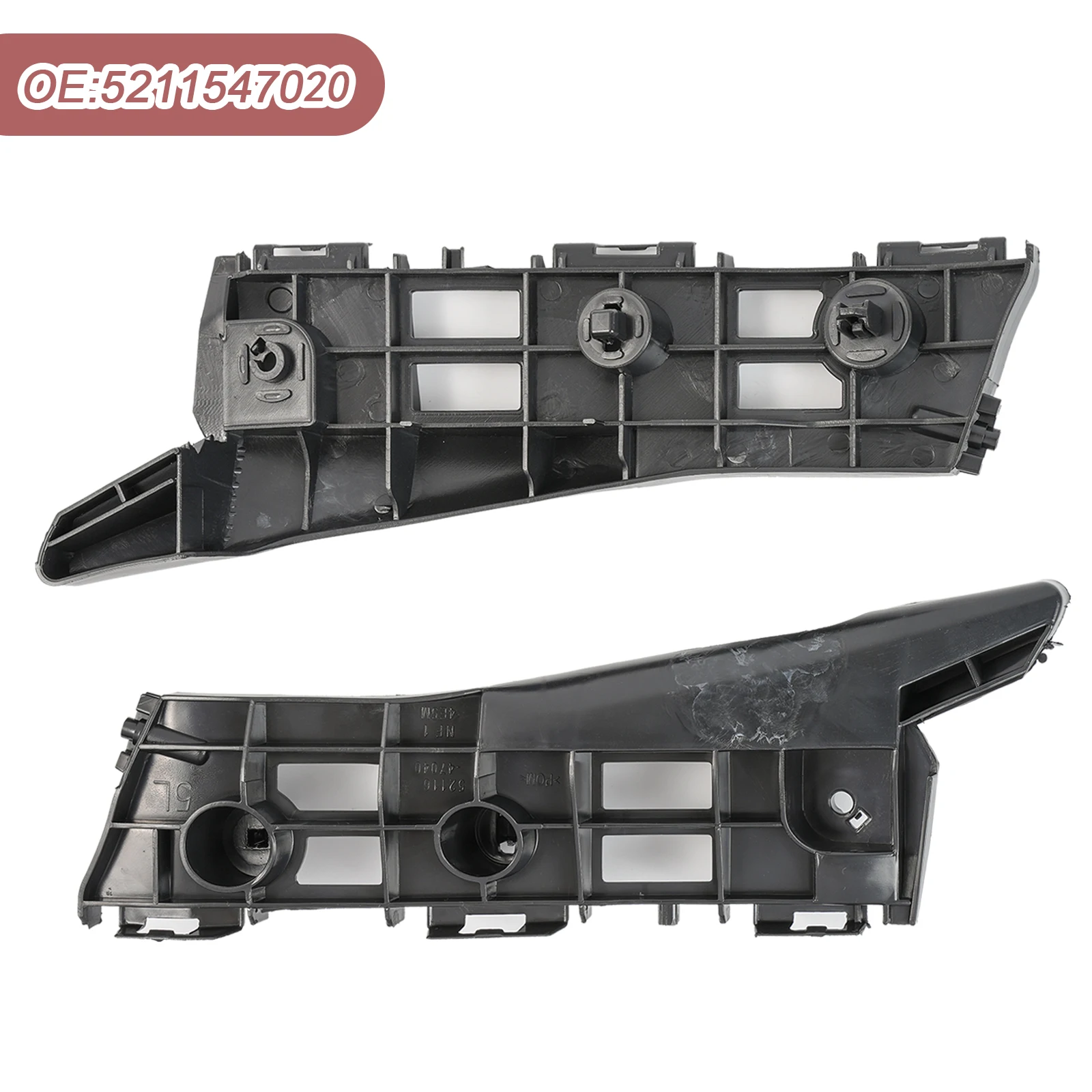 For Toyota?Prius Base 2010 2011 2012 13 14 15 Car Front Bumper Retainer Brackets Spacer Left Right Pair Side Beam Mount Support