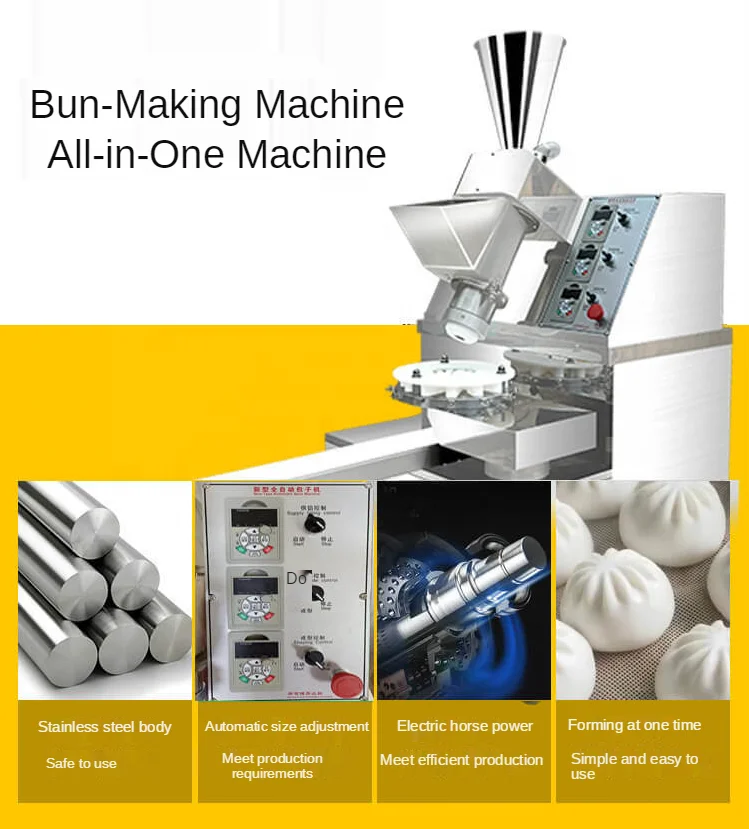 Professional Stuffed Buns Make Machinery Baozi Machines Momo Moulding Machine with CE certificate