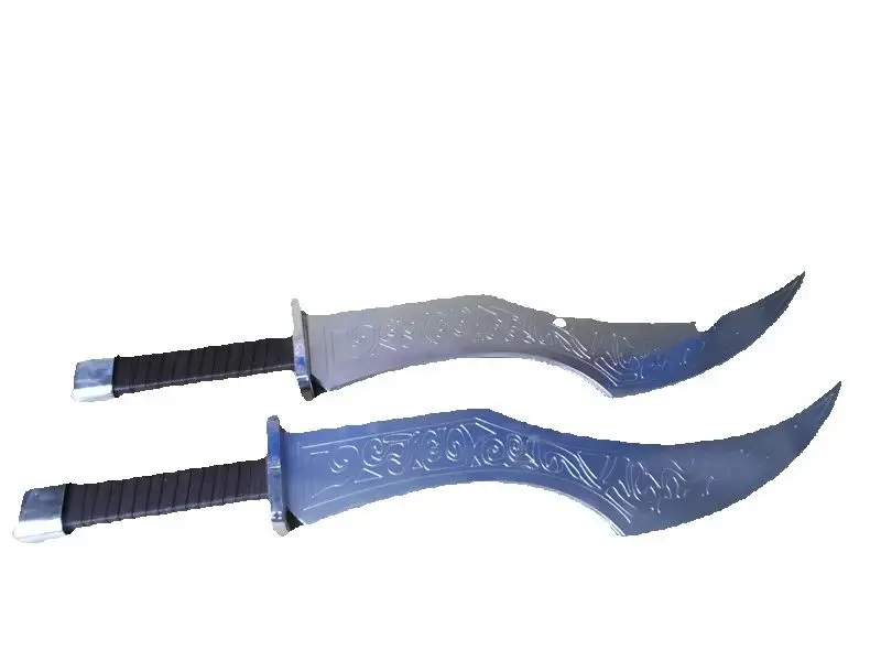LOL Red Card Katarina Sword Cosplay mass Unsharpened Swords for Carnival Halloween Party Costume Accessory