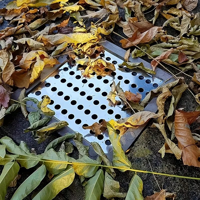 

1 Pc Outdoor Stainless Steel Drain Cover, Outdoor Floor Drain Filter For Smooth Drainage Of Leaves, Anti-odor And Insect-proof