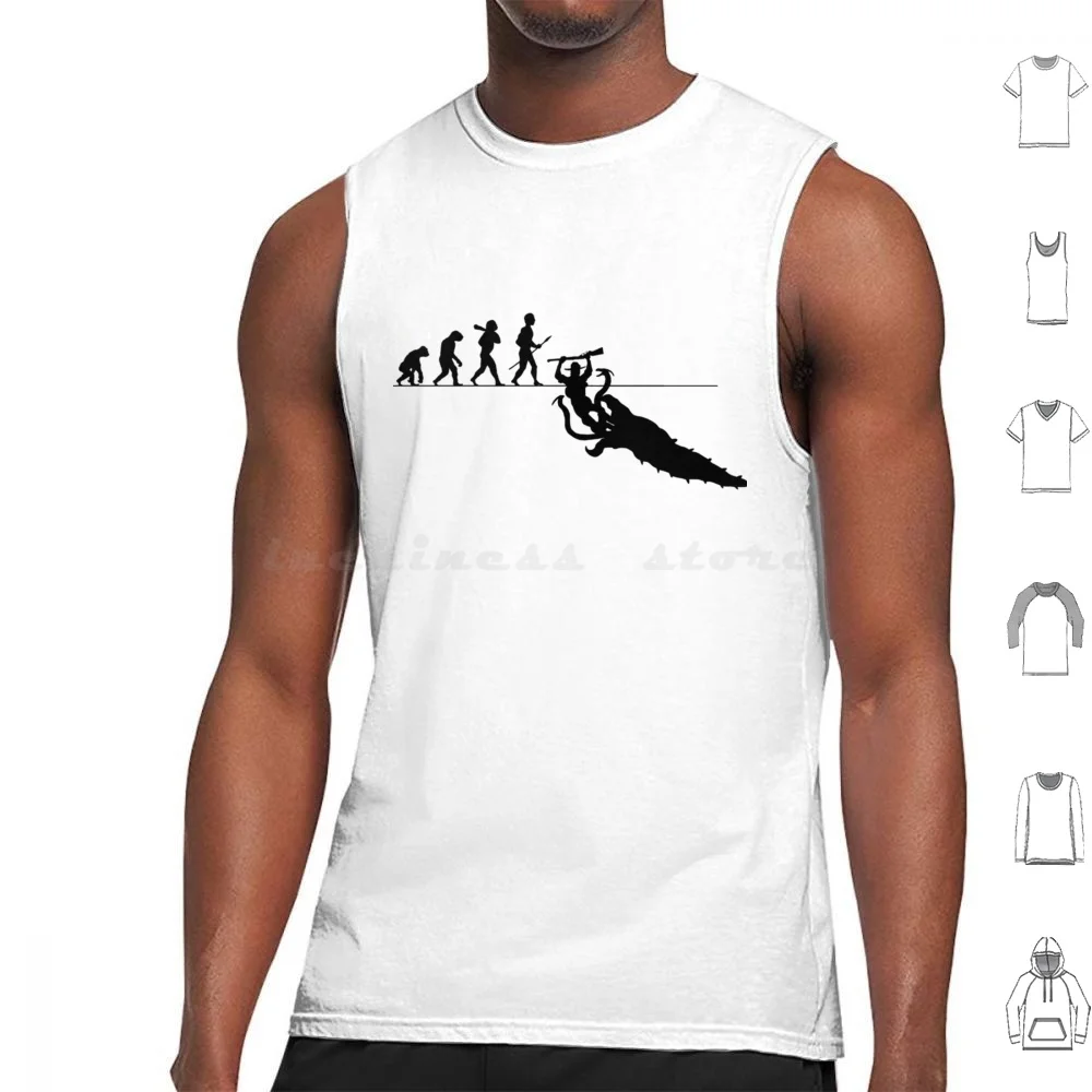 Evolution Graboid Tank Tops Vest Sleeveless Tremors Graboid Horror Kevin Bacon Graboids Movie Movies Burt Gummer