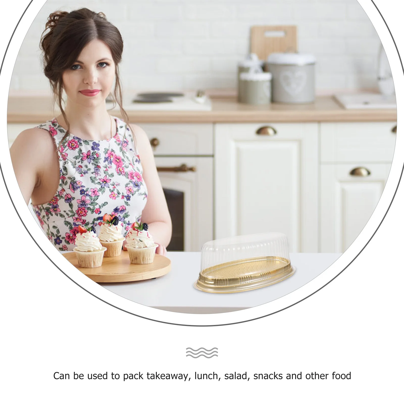 

10pcs Packing Container Disposable Plastic Box For Takeaway Lunch Salad Snacks Transparent Cake Box Desserts Pies Pastries Gifts