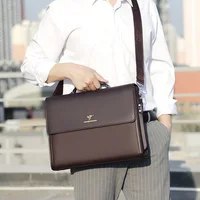 Leather Luxury Briefcases For Men Designer Work Business Tote Bolsas Black Handbag Shoulder Lawyer Square A4 Side Crossbody Bag 4