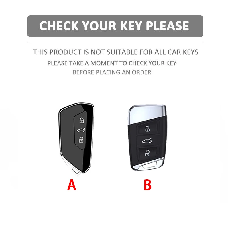 Zinc Alloy Car Key Case Cover For VW  Golf 8 MK8 ID.3 ID.4 Cupra Octavia SEAT Leon MK4 2020 2021 Formentor Tarraco view 2