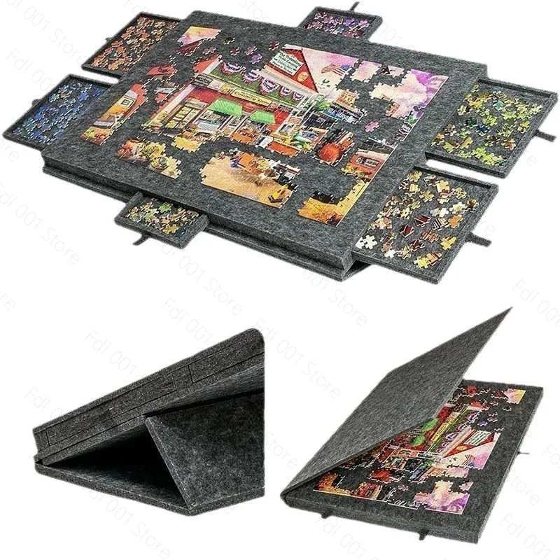 Puzzle special workbench adult version 1000 pieces universal puzzle pad felt shelf storage tool