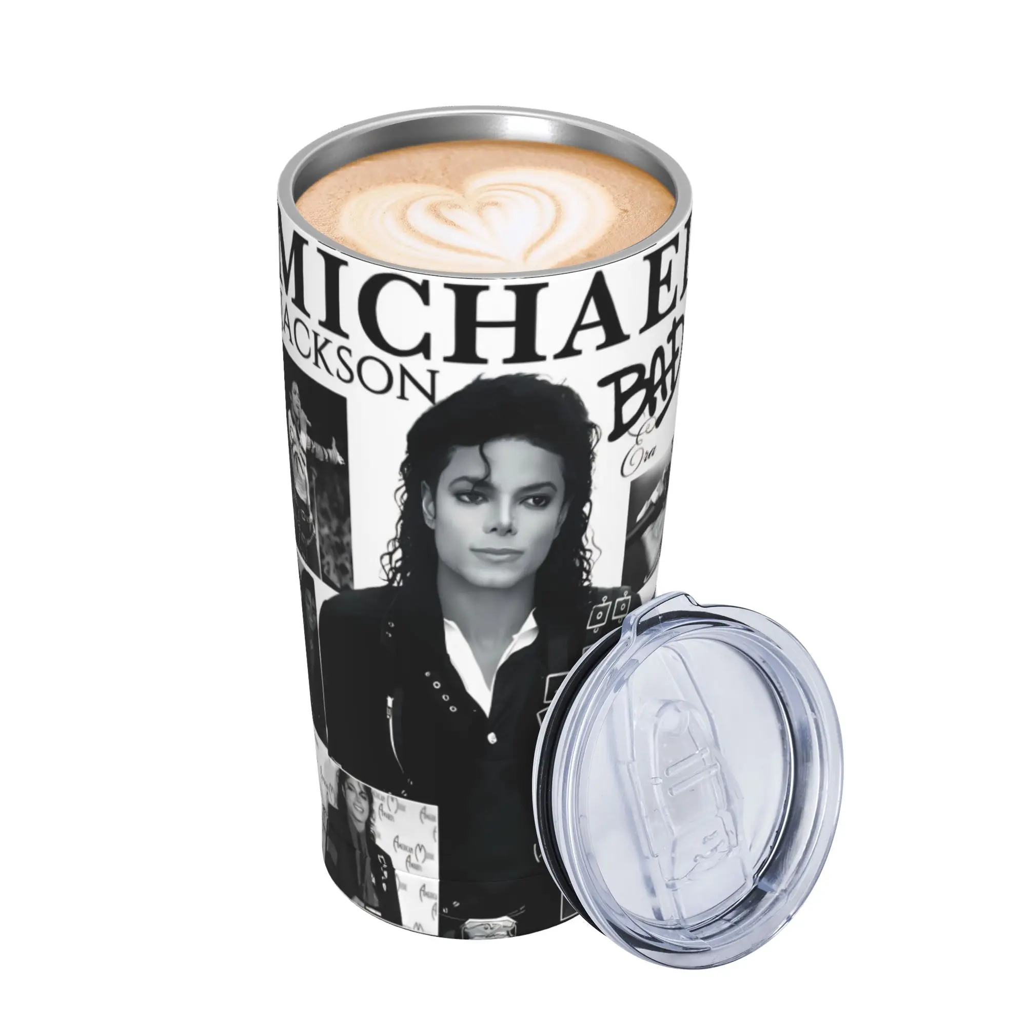 Singer Michael Jacksons MJ Tour 2026 Tumbler Vacuum Insulated  Coffee Cups with Lid Straw Travel Outdoor Mug Spill Proof 20oz