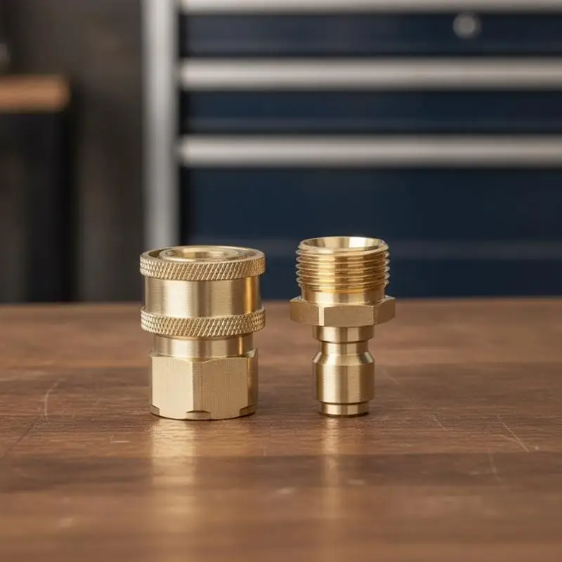 Copper Pump Fitting - Copper Fitting For High-pressure Water Jet Machine - Brass Connector - Copper Water Fitting (22mm*15mm)