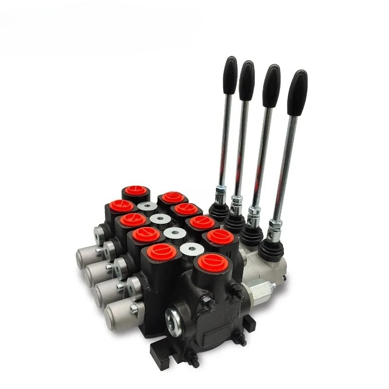 Hy-waloil High Performance Sectional Hydraulic Distributor 4PC100 100 Liter Four Spools G 3/4