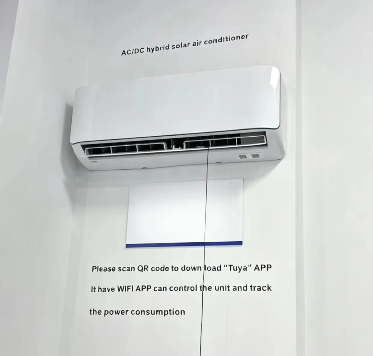 AC/DC Hybrid Solar Air Conditioner 9000BTU Split System 48V DC Inverter AC for Home and Office Zero Electricity Bill During Day view 3