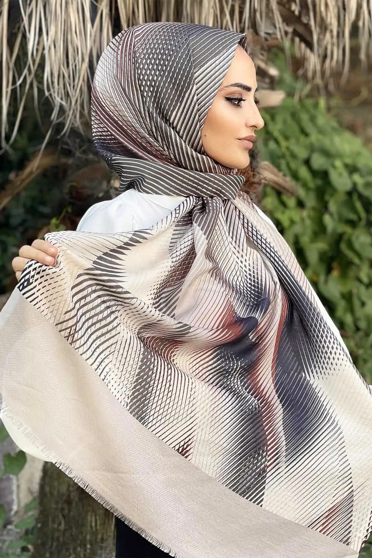 Women's Cotton Print Shawl Scarf Modern Islamic Muslim Women 'S Head Scarf Hijab for Women Islamic Hijab scarf Turbans Bayan