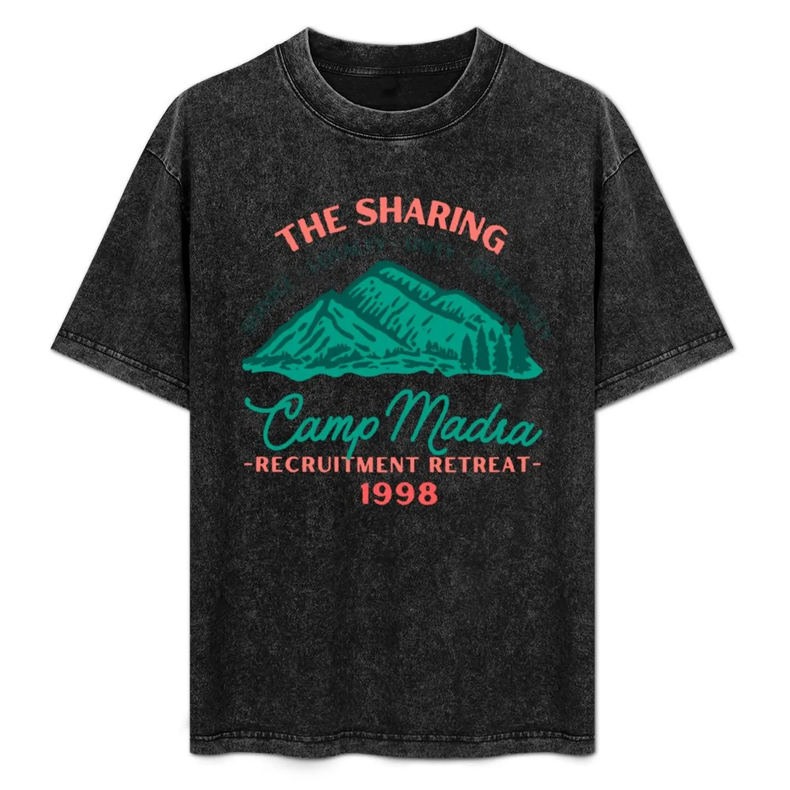 Camiseta Camp Madra 1998 de talla grande para entrenamiento, top de manga corta
