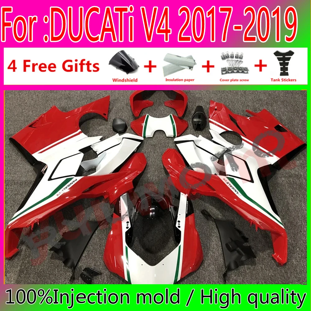 

Подходит для DUCATI Panigale v4 v4s V4R 2017 2018 2019 2020 полный комплект обтекателей кузов Новый инъекционный пресс-пресс ABS стандартные комплекты