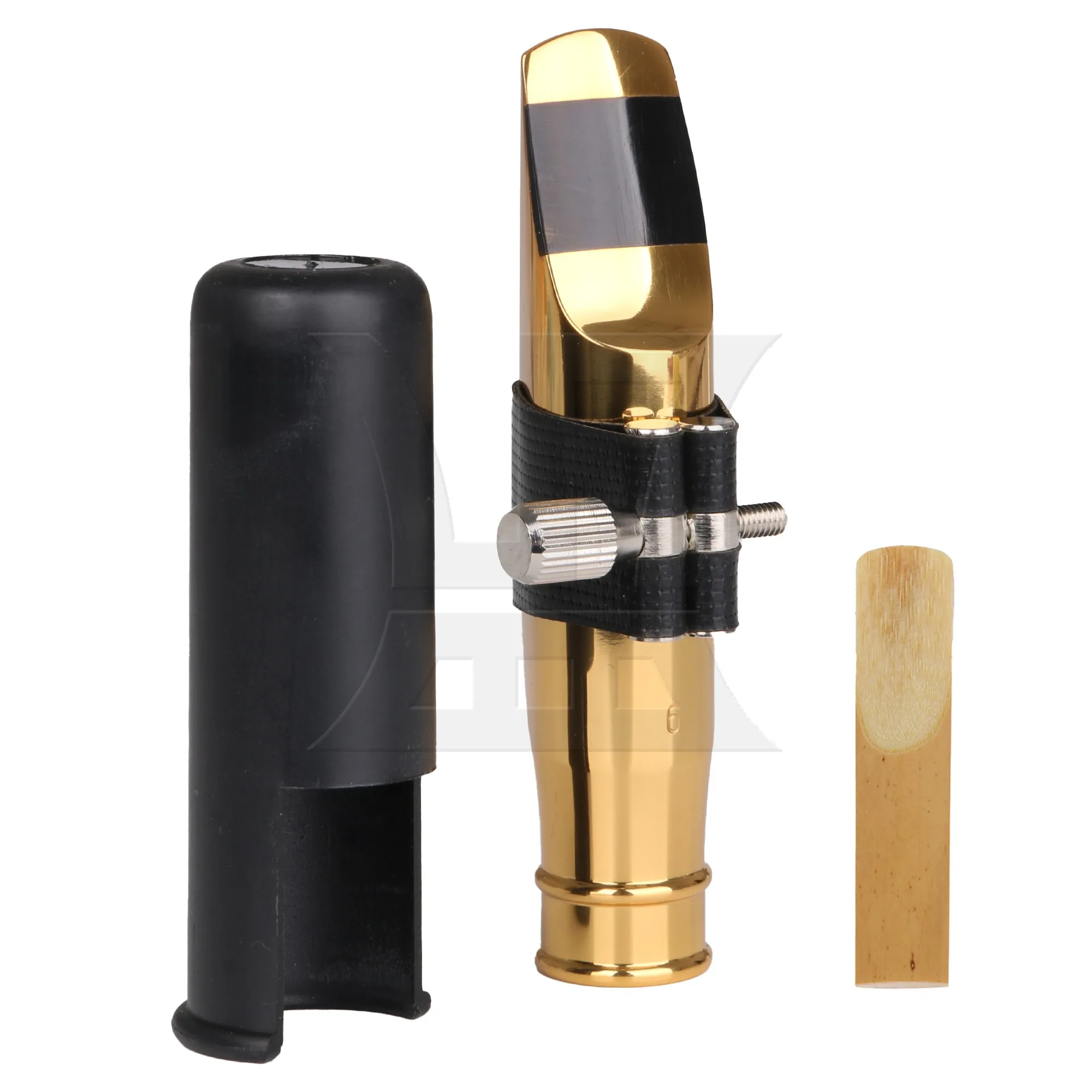 

Yibuy 6# Tenor Saxophone Mouthpiece Set, Perfect Fit, For Birthday Gifts, With 2.5 Saxophone Reeds