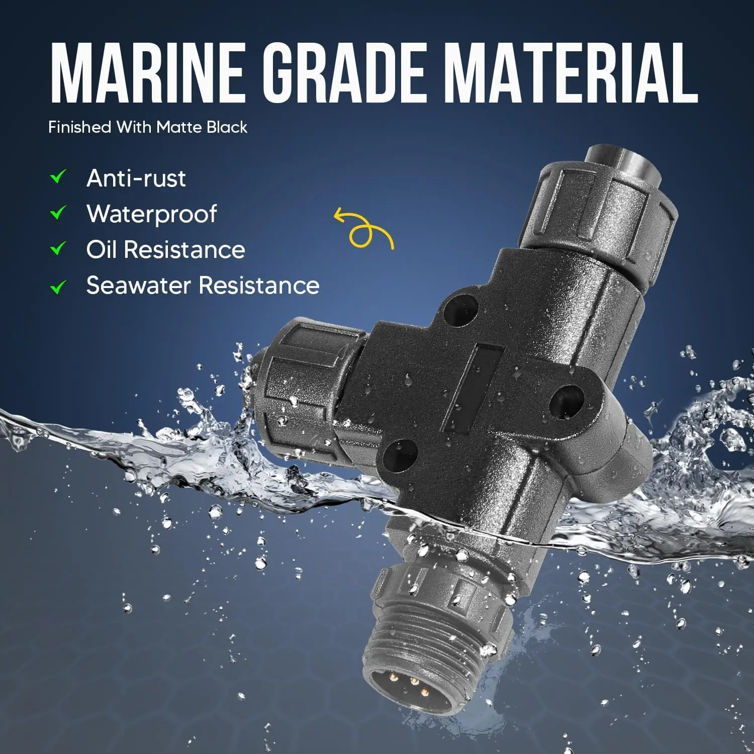 

SC_N2K-3PD NMEA2000 N2k Тройник Т-образный разъем 5-контактный IP67 водонепроницаемый, для сетей Garmin Lowrance Simrad B&G Navico, лодки/доставки/яхты