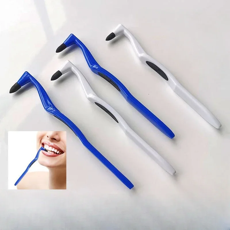 Dental Stain Removal Cleaning Bamboo Carbon Fiber Scrubbing Cleaning Head Tooth Stone Removal Whitening Descaling Cleaning Teeth