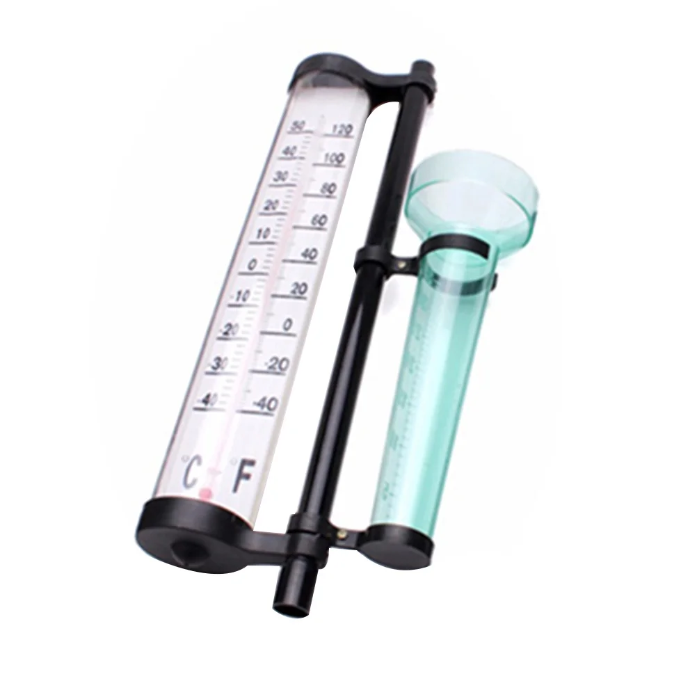 

2 Sets Measuring Meter Rain Gauge Wind Direction Thermometer Outdoor European Style