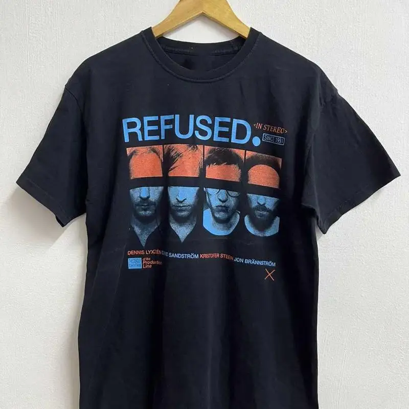 Refundido banda música Rap concierto camiseta algodón adulto Bt301