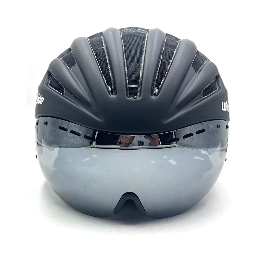 Wildside Speed Master Bicycle Helmet Casco Ciclismo Removable Lens Goggle TT Adults Riding Helmet For MTB Road Bike Racing Helme