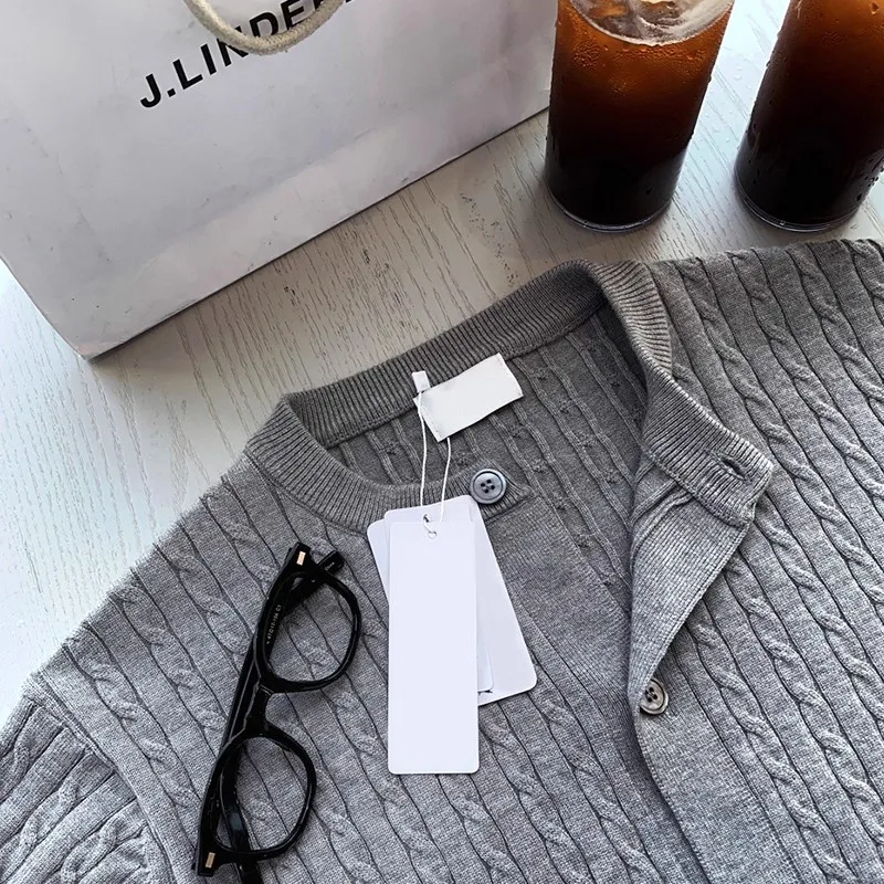 مصنع الربيع والخريف الكورية نمط محبوك سترة الرجال سترة طويلة الأكمام المتخصصة الملمس الموضة تنوعا سترة فضفاضة