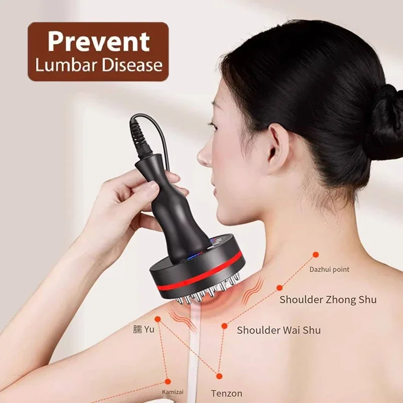 

Massager Meridian Massage Brush Lymphatic Drainage Machine Heating Microcurrent Body Back Massager Anti Cellulite