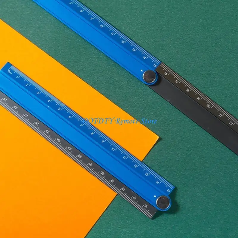  Folding Aluminum Alloy Ruler For Office Classroom Engineering Drafting