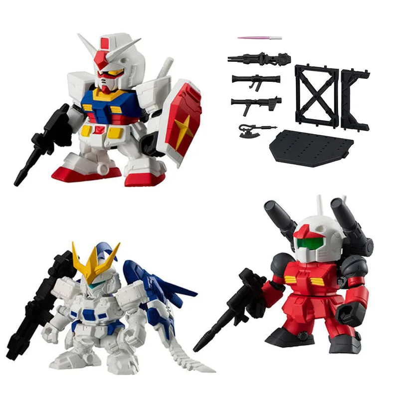 

Bandai Anime Figure Genuine Gundam Gacha Toys GUNDAM Forte 12 Zaku II Guncannon Tallgeese III Action Figure Children Toys