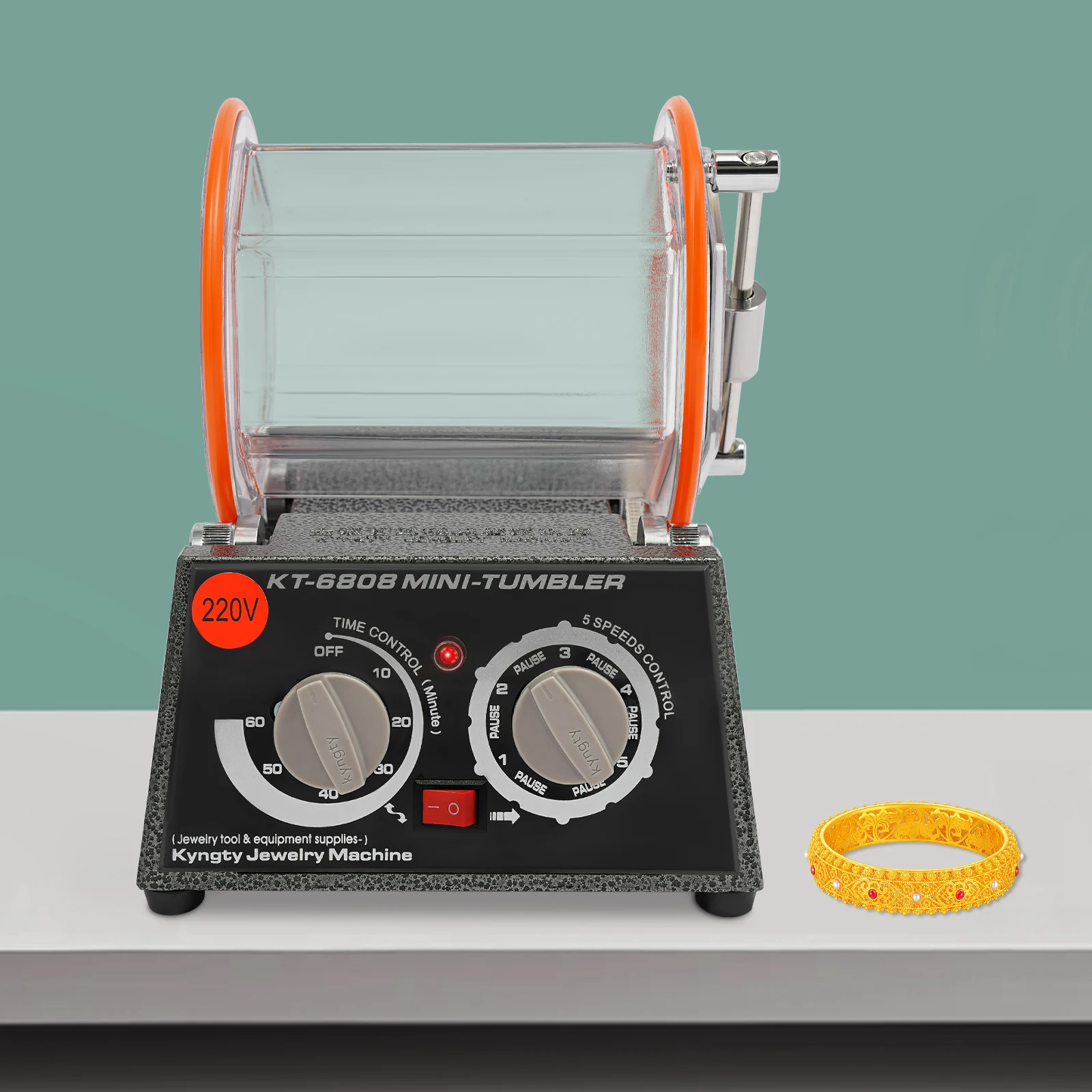 

60W Electric Polisher Rust Resistant Polishing Machinenon-Slip Feet Rotary Polishing Machine Power Tool for Gold/Silver