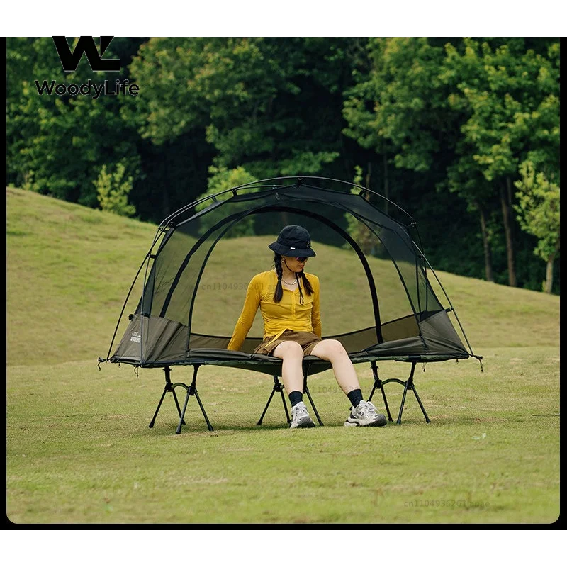 Single Penglai Cloud Yarn Mosquito Net Camp Bed Outdoor Tent Lightweight Mesh Single Soldier Sleep Off The Ground Insect
