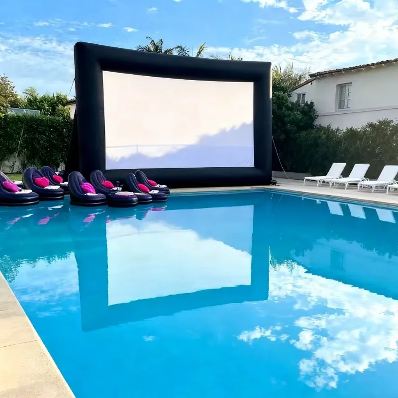 Backyard Inflatable Cinema Screen Blow up Projector Screen for Outdoor Party and Events