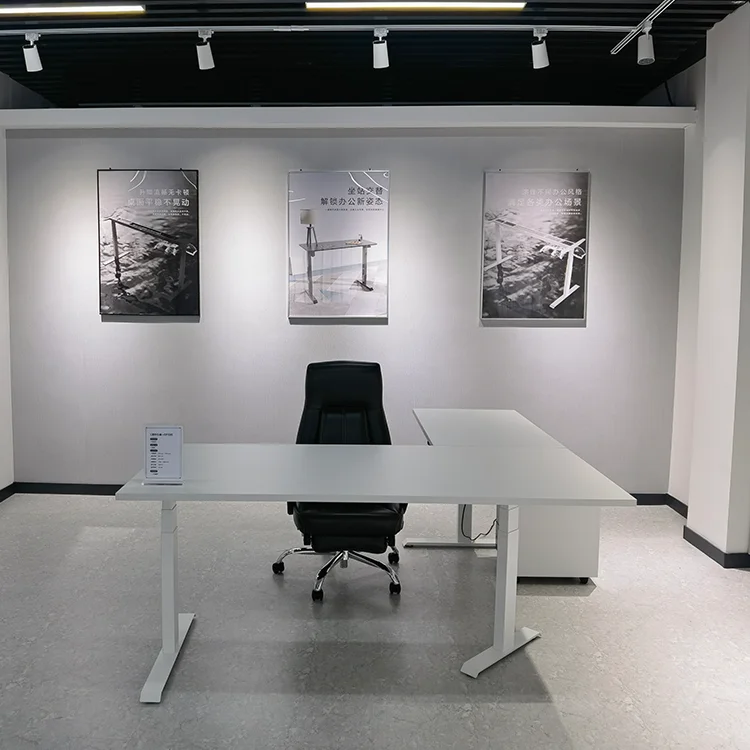 

Modern Executive Office Desk l Shaped Corner Large Computer Desk