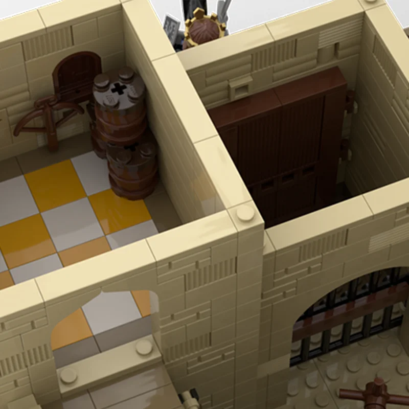 Bloc de construction de modèle de château de soldat Empire de Style désert, 4092 pièces, convient à l'échelle de figurines, récréez parfaitement la forteresse du désert