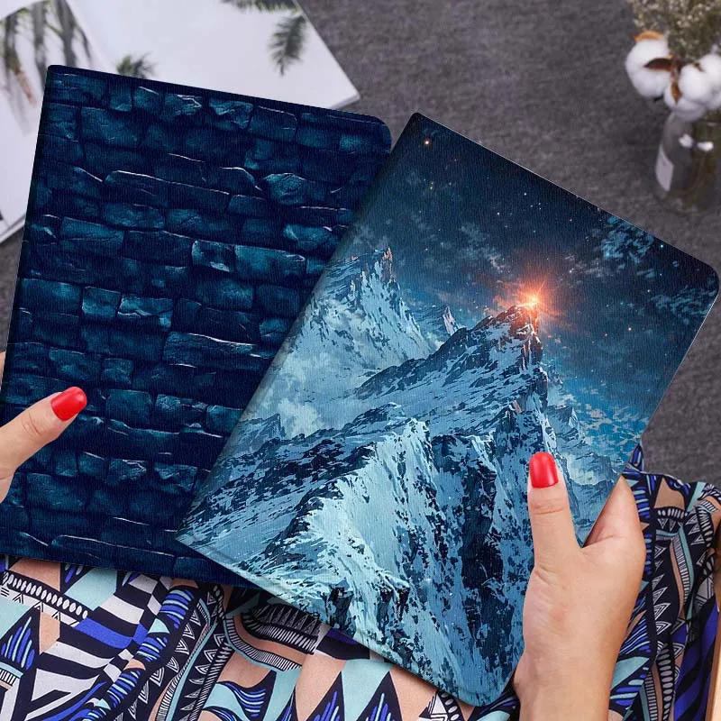 

Snowy Mountain Peak Sunrise Gift Tablet Case For Huawei Honor MatePad MediaPad Air 5 6 7 11 V6 V7 V8 V9 X9 X8 T10 T10s C5e T5