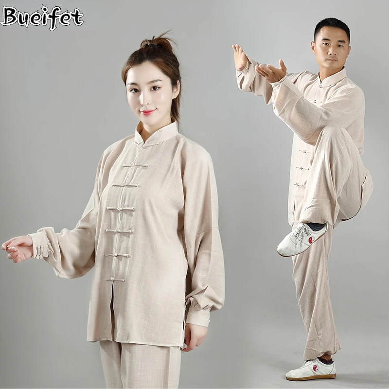 Tai Chi Uniforms Chinese Traditional Clothing Adult Long Sleeve Wushu Kung Fu Morning Exercise Team Taichi Stage Performance